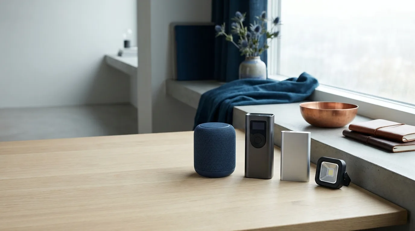 Collection of clever home essentials and smart lifestyle gadgets